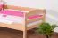 Youth bed / children's bed "Easy Premium Line" K1/n/s, solid beech wood natural - Dimensions: 90 x 200 cm