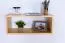 Hanging shelf / wall shelf solid pine natural Junco 293 - Dimensions: 25 x 60 x 20 cm (H x W x D)