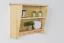 Hanging shelf / wall shelf solid pine natural Junco 337 - Dimensions: 48 x 64 x 24 cm (H x W x D)