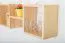 Hanging shelf / wall shelf solid pine natural Junco 285 - Dimensions: 33 x 162 x 20 cm (H x W x D)