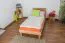 Futon bed / solid wood bed Wooden Nature 02 oiled beech heartwood - lying surface 90 x 200 cm (W x L) 