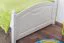 Children's bed / youth bed solid pine white lacquered 82, incl. slatted frame - 100 x 200 cm (W x L)
