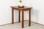 Table solid pine solid wood oak rustic Junco 226A (angular) - 50 x 80 cm (W x D)