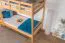 Bunk bed 90 x 200 cm "Easy Premium Line" K17/n, height 174 cm, solid beech wood natural lacquered, divisible, large distance between the beds