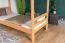 Bunk bed 90 x 200 cm for adults "Easy Premium Line" K17/n, height 174 cm, solid natural varnished beech, divisible, large distance between the beds