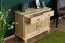 Chest of drawers / bedside cabinet solid pine natural 025 - Dimensions 55 x 80 x 35 cm (H x W x D)