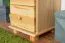 Chest of drawers solid pine solid wood natural 032 - Dimensions 122 x 40 x 42 cm (H x W x D)