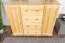 Chest of drawers solid pine solid wood natural 042 - Dimensions 100 x 118 x 47 cm (H x W x D)