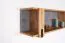 Hanging shelf / wall shelf Atule 08, color: oak / grey - Dimensions: 28 x 100 x 24 cm (H x W x D)