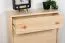 Shoe cabinet solid pine natural Junco 217 - Dimensions 98 x 72 x 30 cm