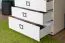 Children's room - Benjamin 06 chest of drawers, color: White - Dimensions: 89 x 84 x 56 cm (H x W x D)