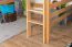 Loft bed 140 x 190 cm "Easy Premium Line" K23/n, solid beech wood natural lacquered, convertible