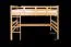 Loft bed 140 x 190 cm "Easy Premium Line" K23/n, solid beech wood natural lacquered, convertible