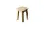 Stool solid pine solid wood natural 005 - Dimensions 45 x 35 x 35 cm (H x W x D)