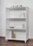 Shelf solid pine solid wood white lacquered Junco 52B - Dimensions 120 x 80 x 42 cm