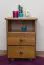 Nightstand solid pine solid wood oak color 005 - Dimensions 60 x 43 x 33 cm (H x W x D)