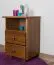 Nightstand solid pine solid wood oak color 005 - Dimensions 60 x 43 x 33 cm (H x W x D)