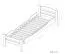 Children's bed / youth bed "Easy Premium Line" K1/2n, solid beech wood, white lacquered - Dimensions: 90 x 200 cm