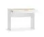 Dressing table with soft-close function Breckenridge 07, with one drawer, color: white, dimensions: 79 x 100 x 40 cm, handles: gold, very stable