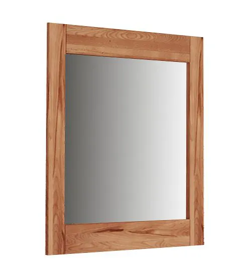 Kapiti 25 solid oiled beech heartwood mirror - Dimensions: 70 x 70 x 2 cm (H x W x D)