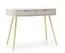 Makreb 23 dressing table in cashmere, 80 x 103 x 49 cm, metal legs in gold, soft close system, ABS, milled fronts, dressing room, bedroom