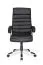 Apolo 02 office chair, black, extra high and generously upholstered backrest, carpet castors, load capacity up to 120 KG, lockable rocking mechanism