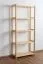 Shelf solid pine solid wood natural Junco 55B - 164 x 70 x 30 cm (H x W x D)