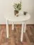 Table solid pine solid wood white lacquered Junco 234B (round) - diameter 80 cm