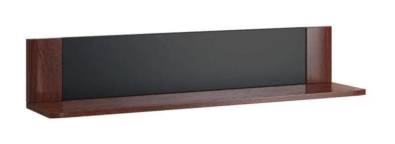 Simple wall shelf / hanging shelf Krasno 16, solid oak wood, dimensions: 20 x 122 x 22 cm, easy to combine with other furniture