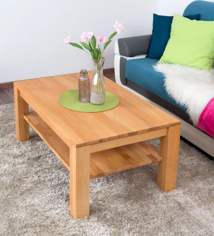 Coffee table Wooden Nature 420 solid beech heartwood - 45 x 105 x 65 cm (H x W x D)