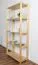 Shelf solid pine solid wood natural Junco 55B - 164 x 70 x 30 cm (H x W x D)