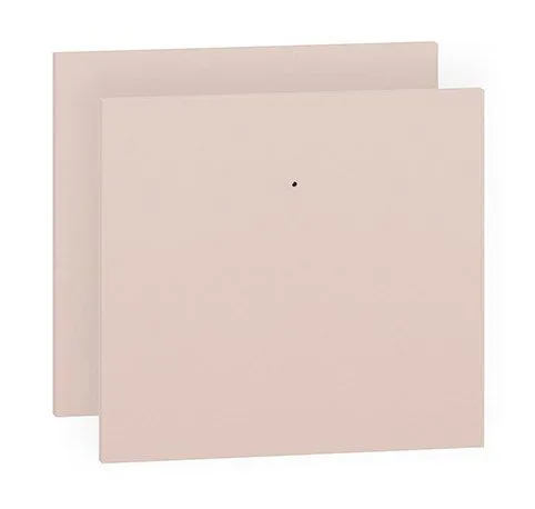 Drawer front Egvad, set of 2, colour: powder pink - Measurements: 34 x 37 x 2 cm (H x W x D)