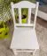 Chair solid pine solid wood white lacquered Junco 247- Dimensions 95 x 44 x 46 cm