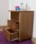 Nightstand solid pine solid wood oak color 005 - Dimensions 60 x 43 x 33 cm (H x W x D)