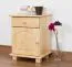 Nightstand solid pine solid wood natural 010 - Dimensions 55 x 42 x 35 cm (H x W x D)