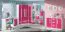 Children's room - Hinged door wardrobe / Wardrobe Walter 03, Colour: White / Pink high gloss - 191 x 80 x 40 cm (H x W x D)