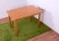 Table solid pine solid wood alder Junco 228B (angular) - 110 x 70 cm (W x D)