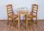 Table solid pine solid wood alder Junco 226C (square) - 100 x 50 cm (L x W)