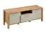 Braianik 12 TV cabinet in Wotan oak / beige, feet: 36 mm, metal handle, 1 storage compartment, 2 doors, 2 compartments, 1 drawer, 49 x 138 x 40 cm