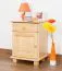 Bedside cabinet solid pine natural 011 - Dimensions 55 x 42 x 35 cm (H x W x D)