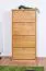 Solid alder-colored pine shoe cabinet Junco 210 - Dimensions: 150 x 70 x 28 cm (H x W x D)